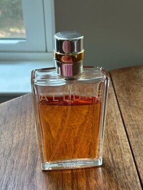 Chanel Allure Eau de Toilette Silver-Gold Top 50 ml 1.7 FL. OZ.  3/4 Full
